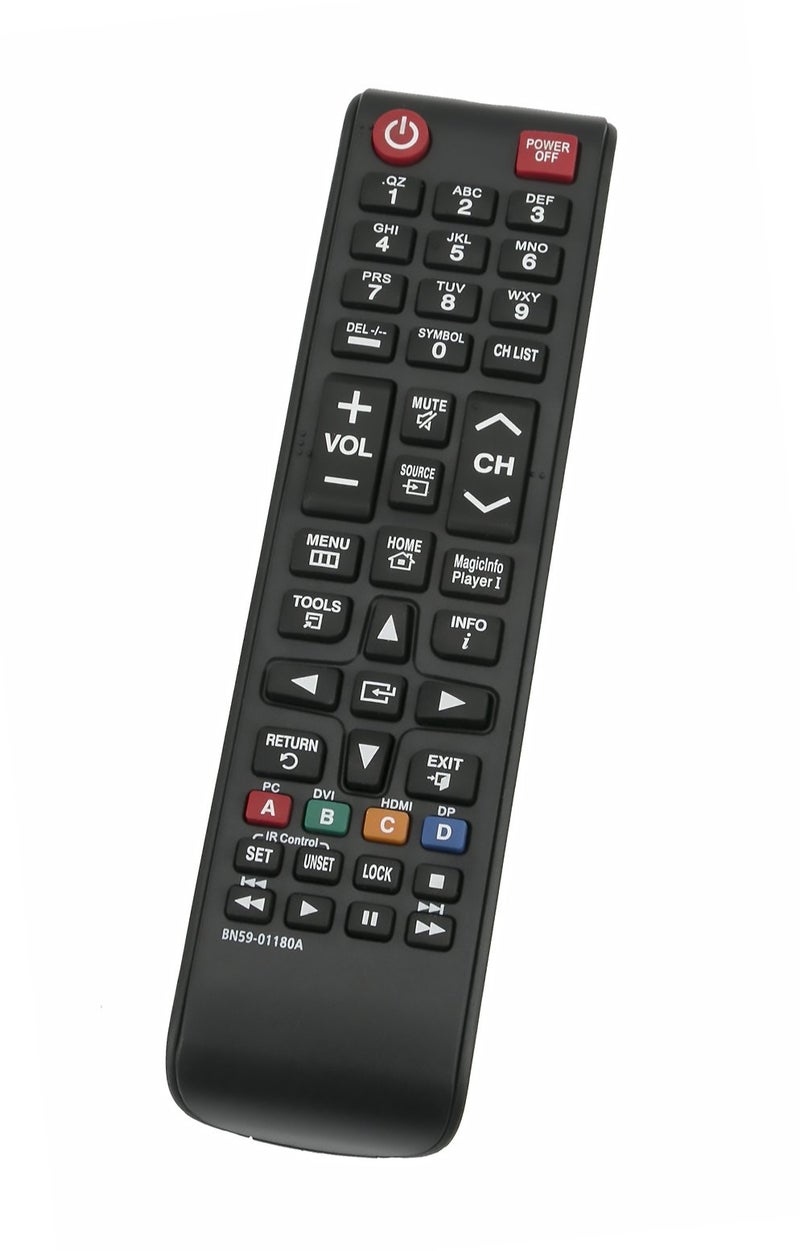 Vinabty New BN59-01180A Replace Remote fit for Samsung LFD TV TM1240A DH40D DH48D DH55D DM32D DM40D DM48D EM65E EM75E DC32E DC40E DC48E DC55E DC32E-M DC40E-M DC48E-M DC55E-M DC40E-H DC48E-H ED75E ML32E ML55E - Image 1